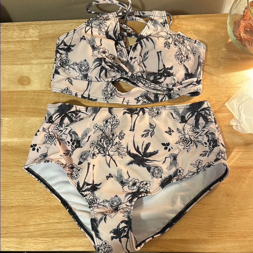 Floral Print Bikini Set